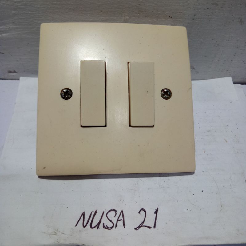 Saklar Tanam Doubel 2 Gang KYOWA 112 / Saklar Dinding Listrik Lampu Rumah Murah