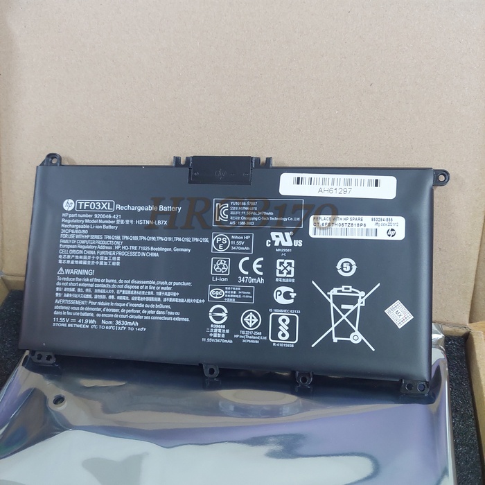 Baterai Batre Laptop Hp Pavilion 15-Cd Tpn-C131 14-Bf011Tx Tf03Xl -New