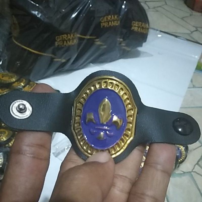 Ring hasduk Pramuka kolong kalep timbul 50 biji grosir