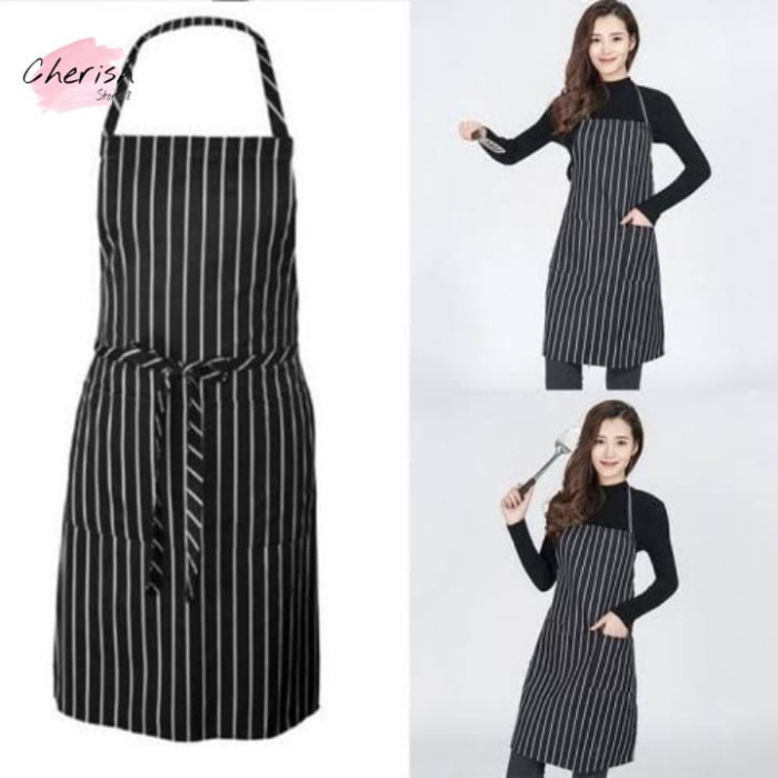 Celemek Apron Wanita Motif Kekinian Celemek Anti Minyak Bahan Premium