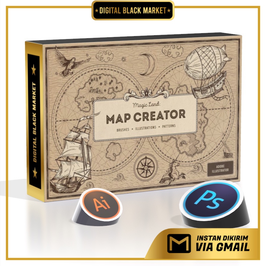 Magic Lands Vintage Map Creator