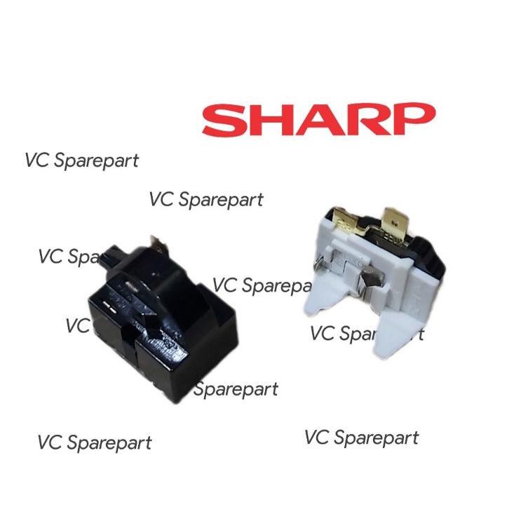 Harga Bersahabat.. [ 1 Set ]RELAY PTC OVERLOAD KULKAS SHARP 1 PINTU