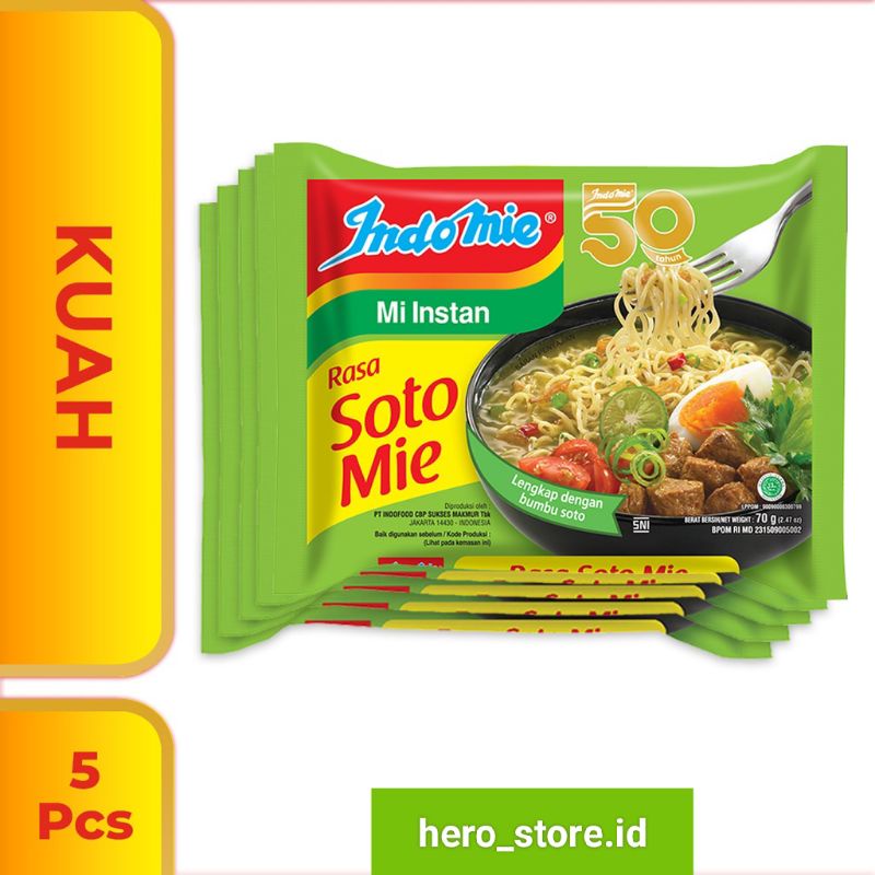 Indomie Soto kuah 5 pcs