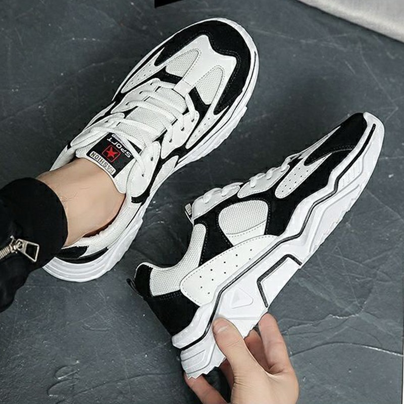 Sepatu Pria Casual Trendy Nyaman Sepatu Sneakers Pria Fashionable Terbaru Sport Shoes Snakers Hitam Cowok