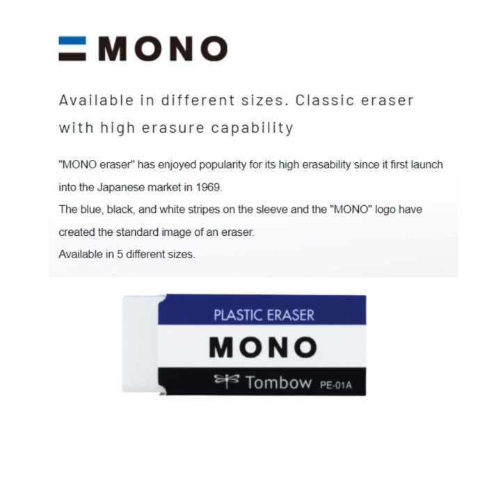 

Hot Sale Penghapus / Eraser Tombow Medium Pe-04A Terlaris