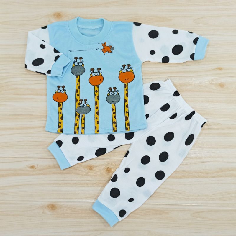 [Ss-8018] Pakaian Bayi size 0-9bulan, Baju Tidur Bayi, Baju Bayi Lengan Panjang, Setelan Piyama Anak