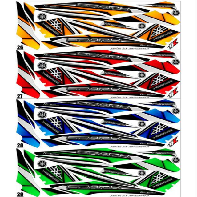 Sticker Striping Variasi Thailand Thailook Jupiter Mx 135 Lama