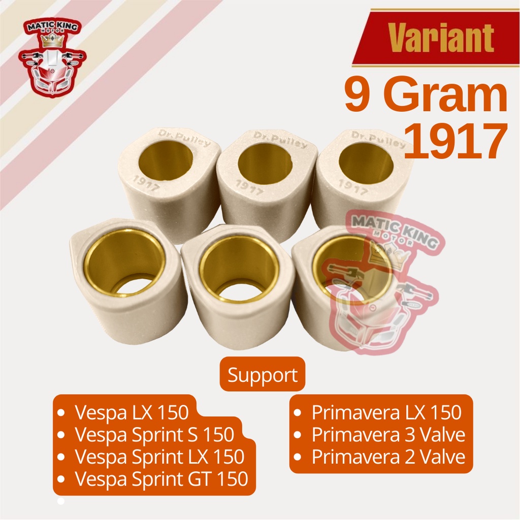 Sliding Roller Vespa Sprint LX Primavera Iget 2v 3v 150 cc DR PULLEY  1917