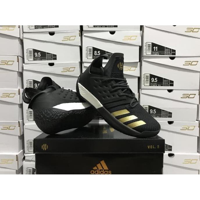 Sale Sepatu Basket Adidas Harden 2 Black White Gold Hitam Putih Emas