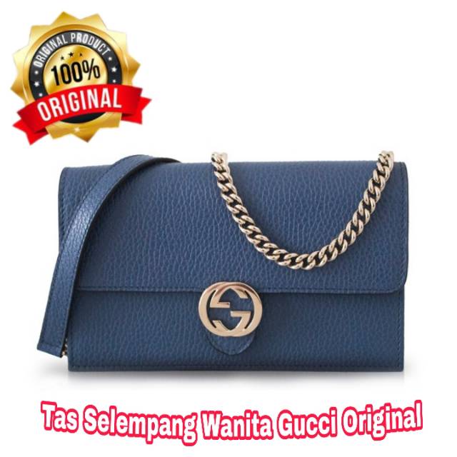 [Tas Branded] - Gucci Interlocking GG Chain 100% Original