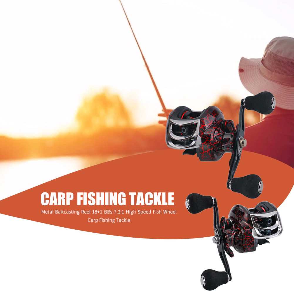 (BISA COD) FTIHSHPSNAKESKIN Reel Pancing Baitcasting 18+1 Ball Bearing 7.2:1 - EL1000