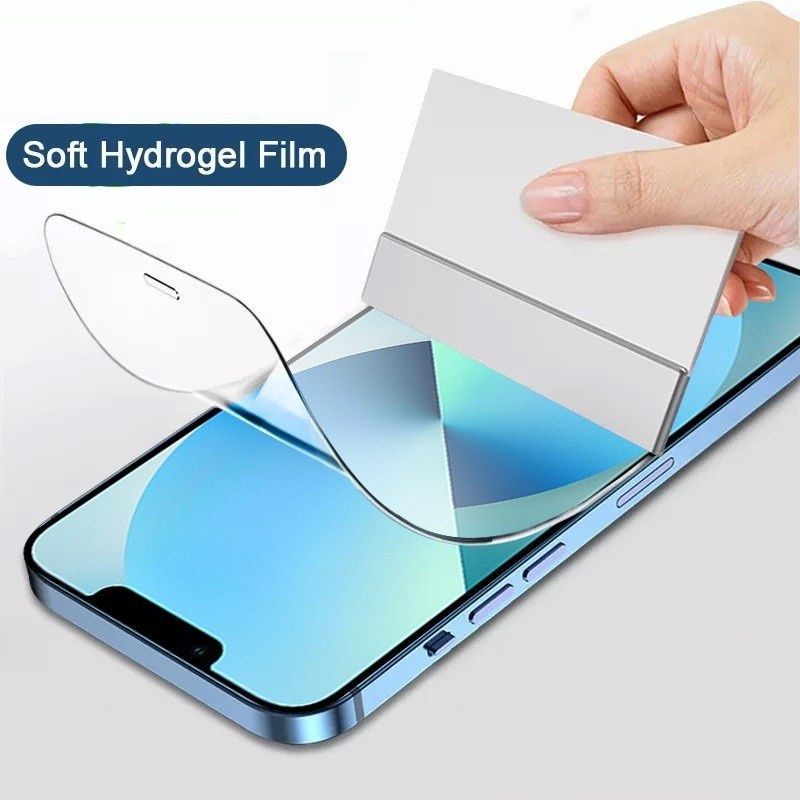 iPhone 14 14Pro 14 Plus 14 Pro Max Anti Gores Hydrogel Clear Screen Guard Protector Plastik Jelly Lentur Anti Gores Hydrogel Bening Depan Belakang