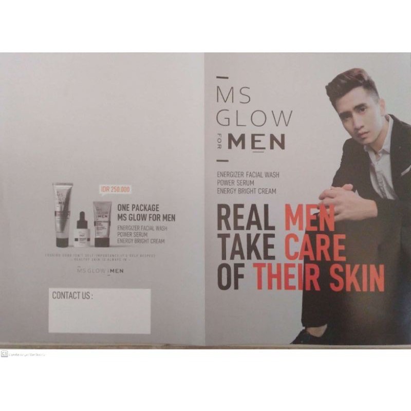 BROSUR MS GLOW MEN