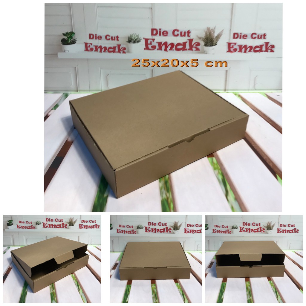 

kardus uk.25x20x5 cm kotak box karton Die Cut