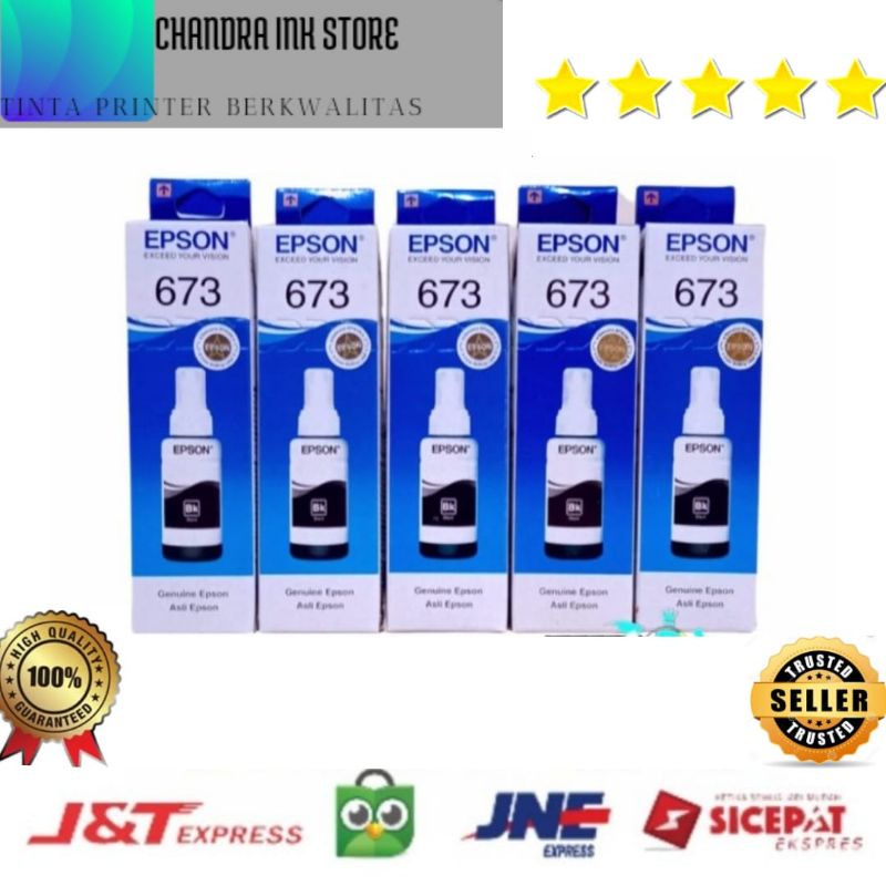 TINTA PRINTER  EPSON 673 KHUSUS HITAM ORIGINAL-HITAM