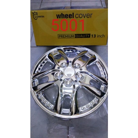 Cover Dop Roda Velg Mobil Ring 13 Chrome Agya Ayla Datsun go