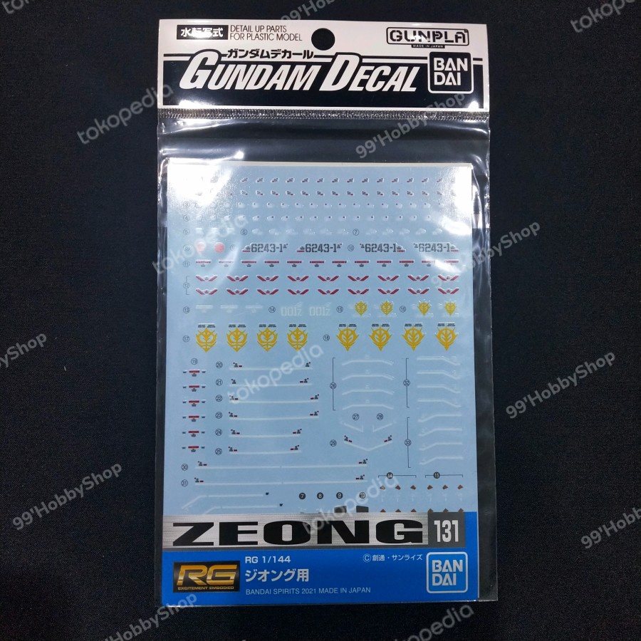 Gundam Decal No.131 RG Zeong
