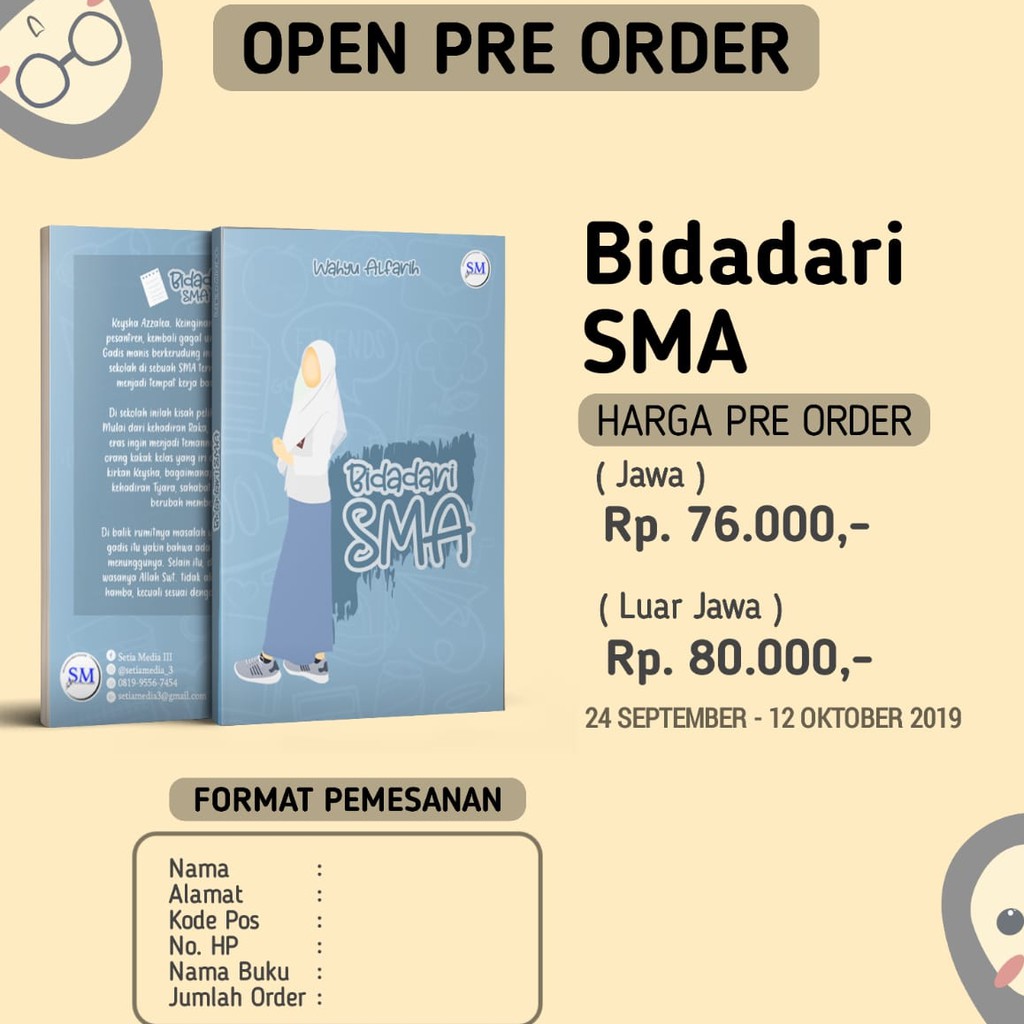 Bidadari Sma Novel Fiksi Remaja Penerbit Setia Media Shopee Indonesia