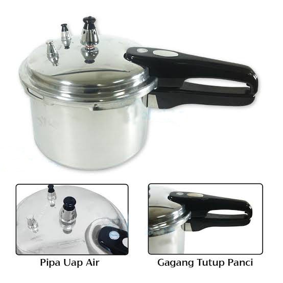 NIKITA Panci Presto 8 liter Pressure Cooker - 24 cm