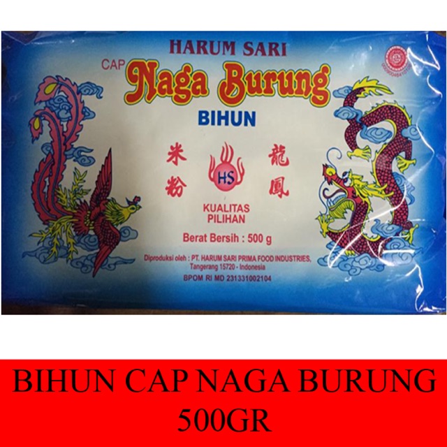 

Bihun Cap Naga Burung 500gr