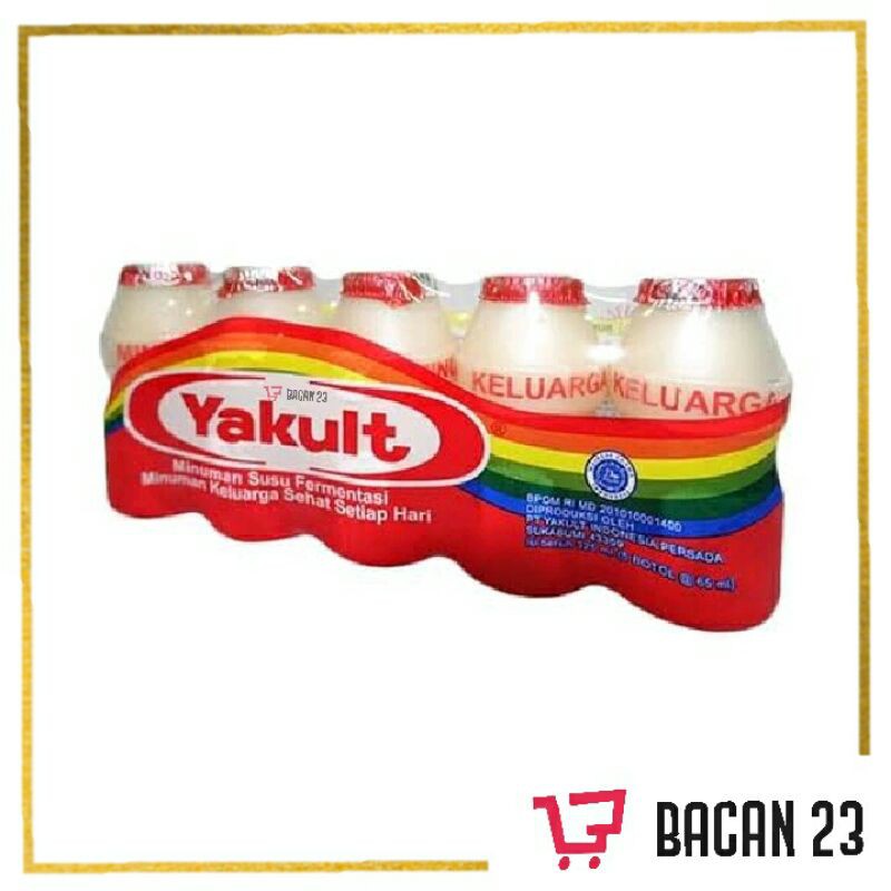 Yakult (5pcs x 65ml) / Susu Fermentasi / Bacan 23 - Bacan23