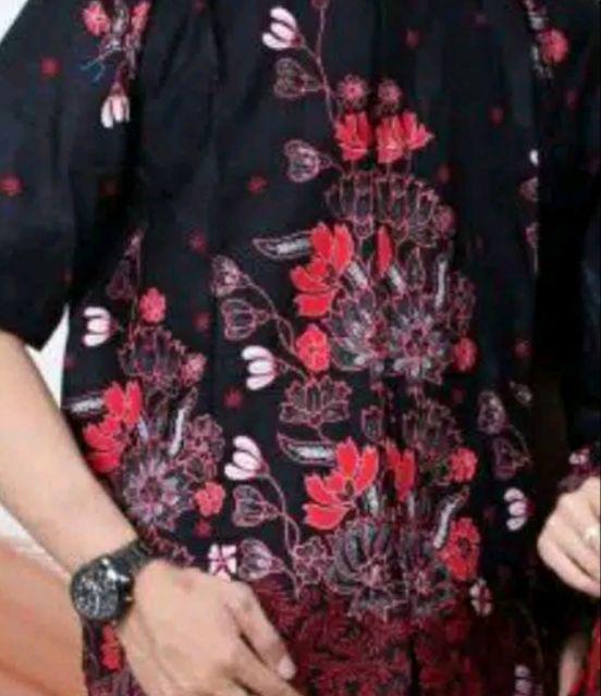 Batik Couple Keluarga Sania Ruffle Ori Ndoro Jowi Dnt