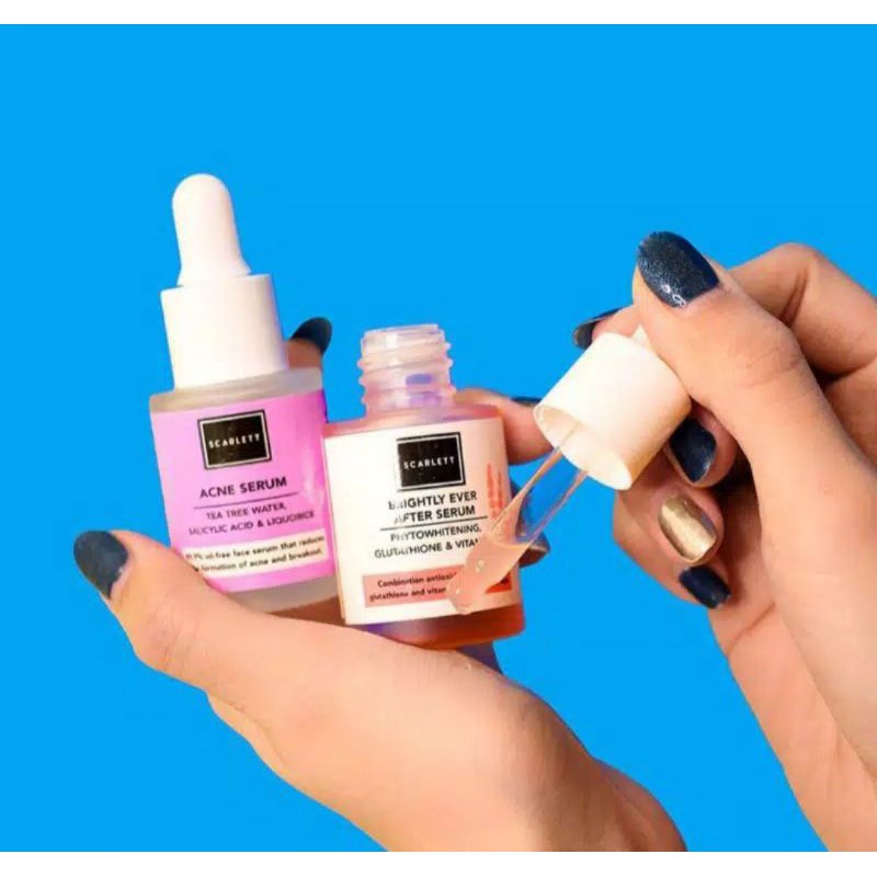 serum scarlet |acne serum | brightely after ever serum |serum scarlet ori