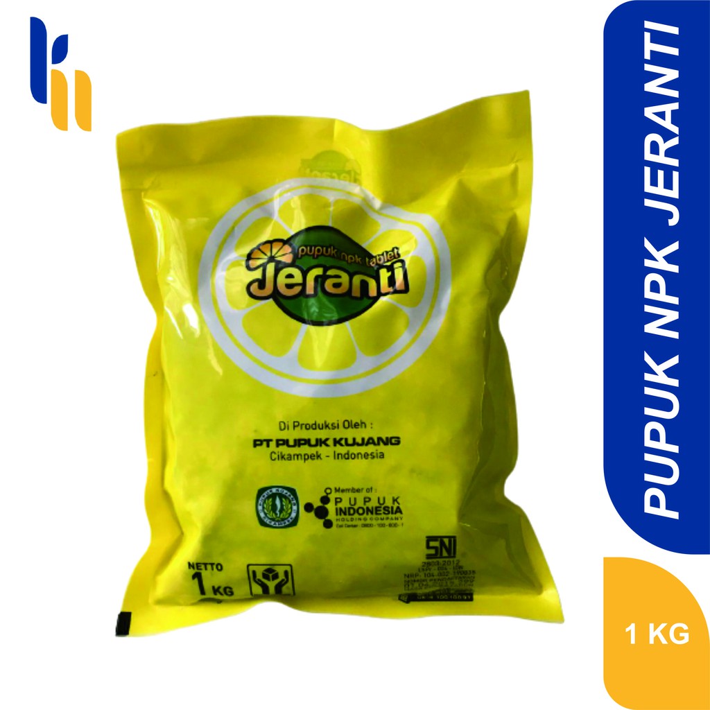 Pupuk NPK Merek Jeranti 1 KG NPK Tablet Untuk Bunga Sayur dan Buah 100% Original