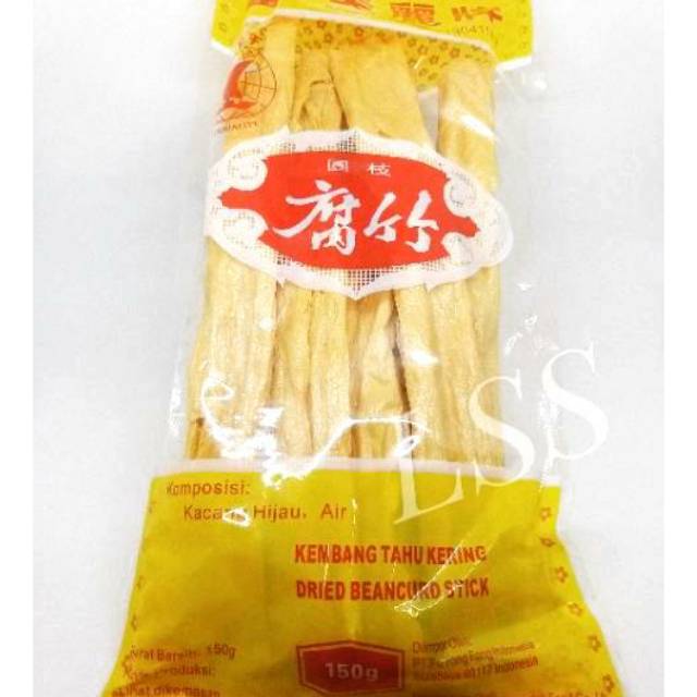 

Mili Kembang Tahu Kering Stik / Dried Bean Curd Stick / Fu Zhu / Fucuk 150 gr