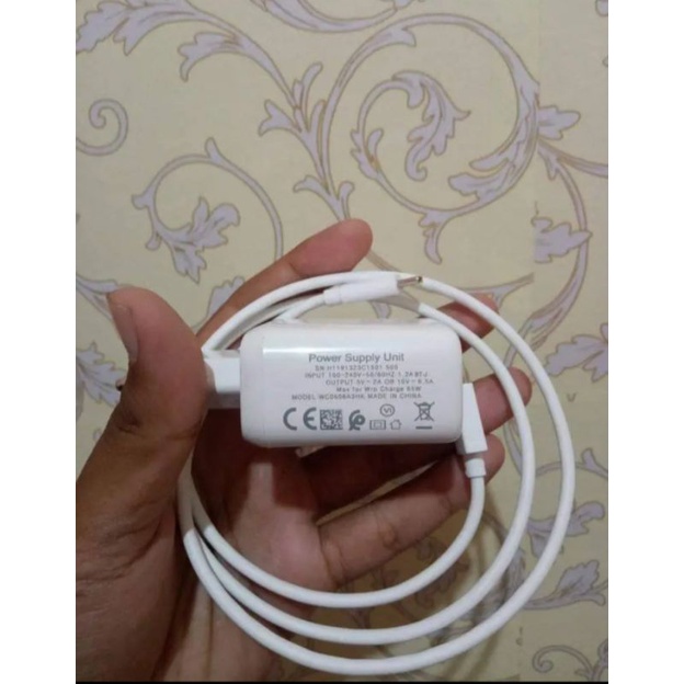 Charger Oppo SuperVooc 65 Watt Original Bawaan