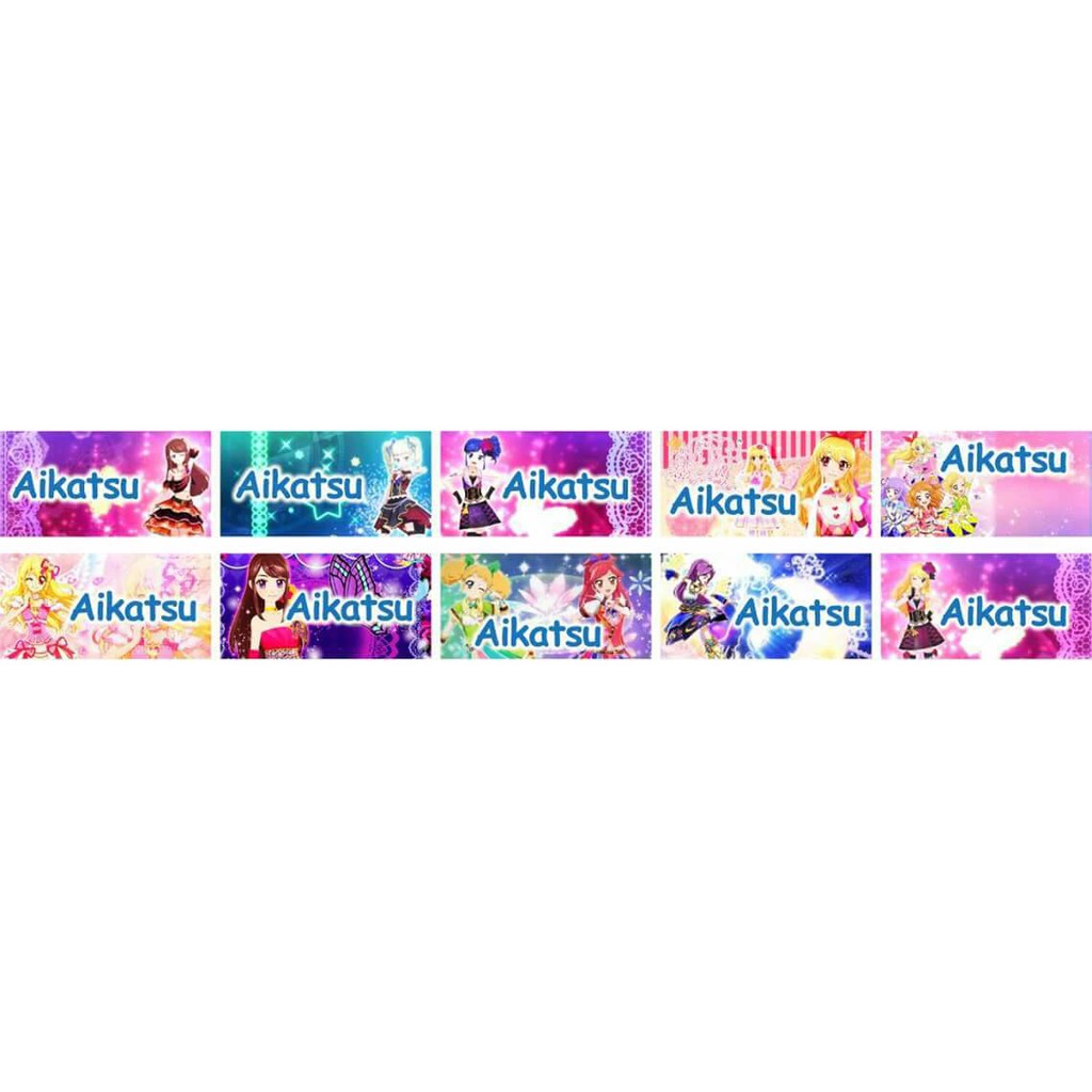 

Stiker Label Nama Waterproof Aikatsu (Set)