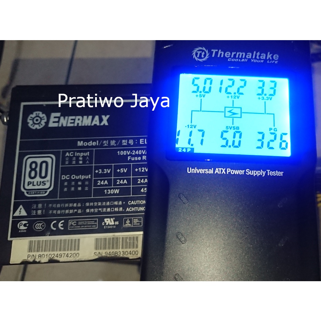 PSU Enermax Liberty 500W Semi Modular - BEKAS