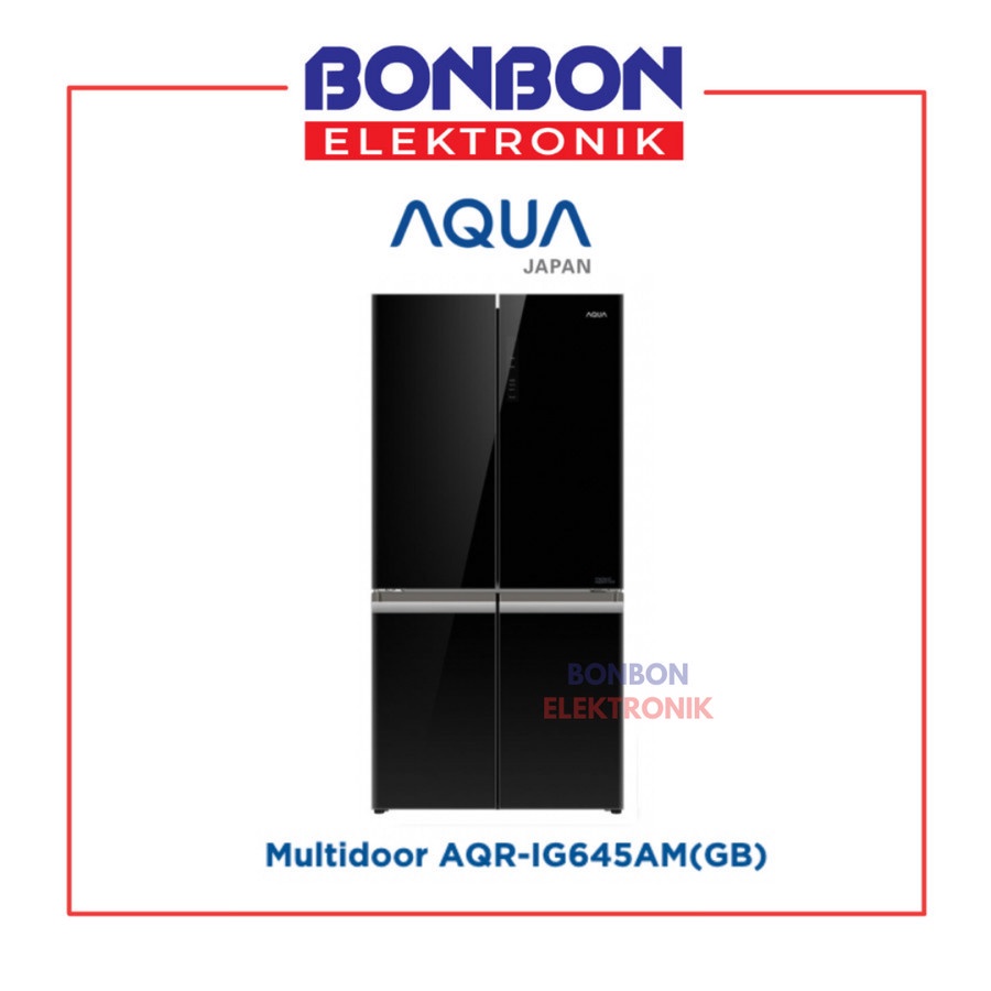 AQUA Kulkas Side By Side 4 Pintu AQR-IG645AM(GB) / AQR-IG645AM-GB