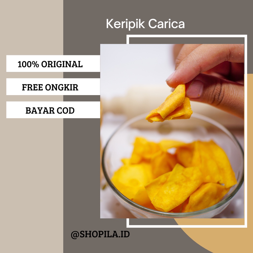 

Carica Crispy Keripik Buah Carica By Shopila
