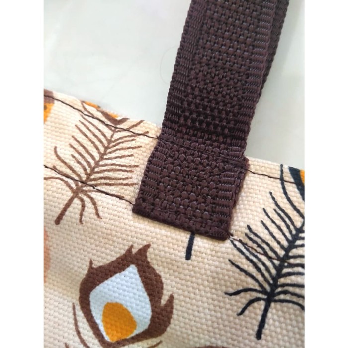 TOTE BAG WANITA TOTEBAG PRIA CANVAS MOTIF GOOD QUALITY WITH RESLETING KODE - 045