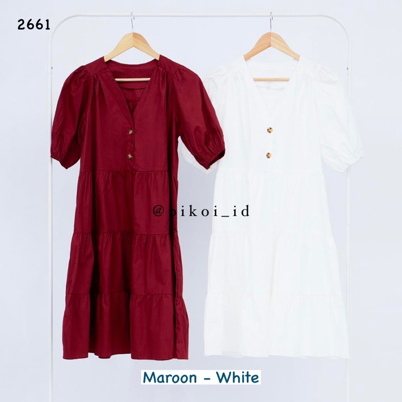 Dress hijau natal / dress merah imlek / dress katun linen / dress korean style bkk ready stok / 2661