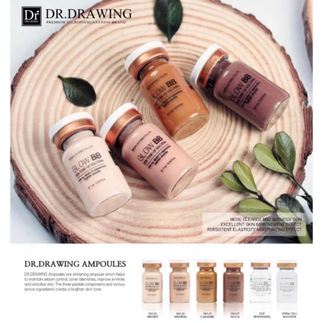 DR Drawing Glow Salmon BB Ampoule Meso Whitening complex Skin Tone-up Solution for bb glow made in Korea