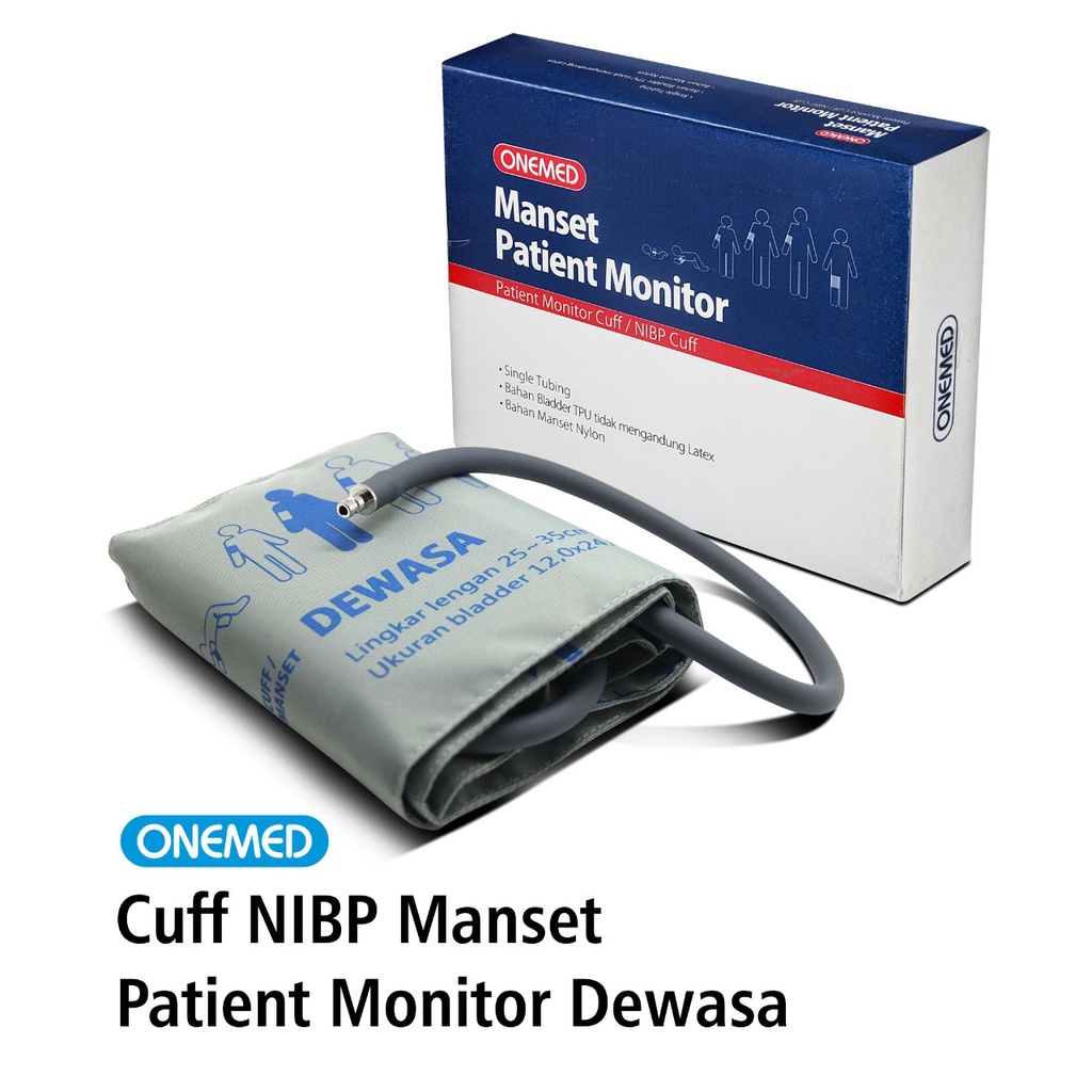 Manset Cuff NIBP Pasien Monitor Dewasa OneMed