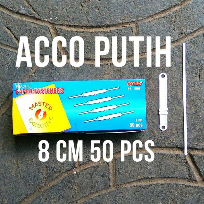 

[Pak - 50 Buah] Joyko Paper Fasteners White / Acco Fastener Snel Hekter Putih PF-50W