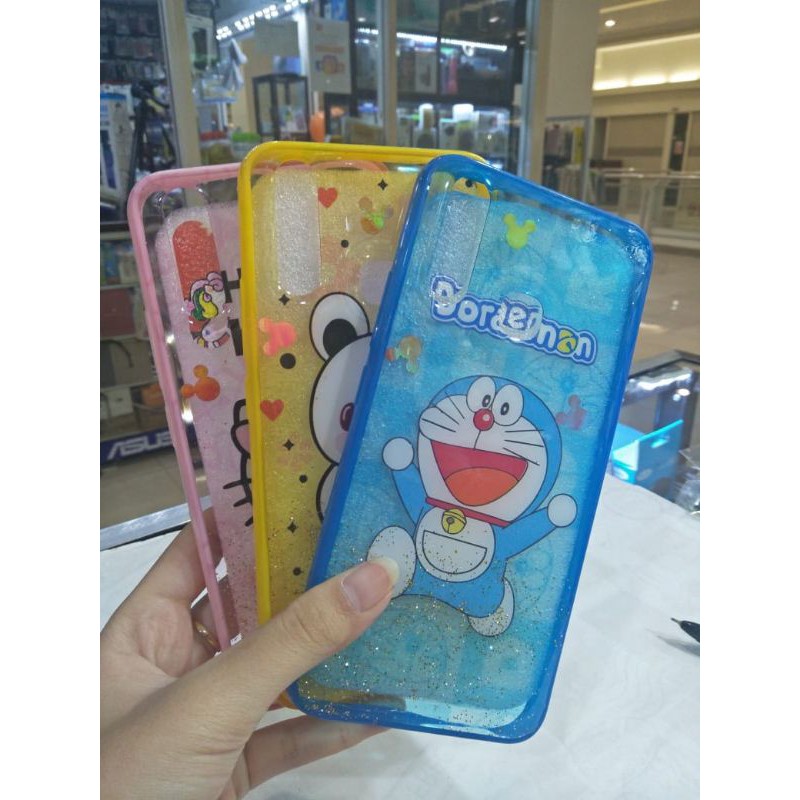 CASE GLITTER KARTUN KOMBINASI VIVO Y17/Y11/Y12/Y15