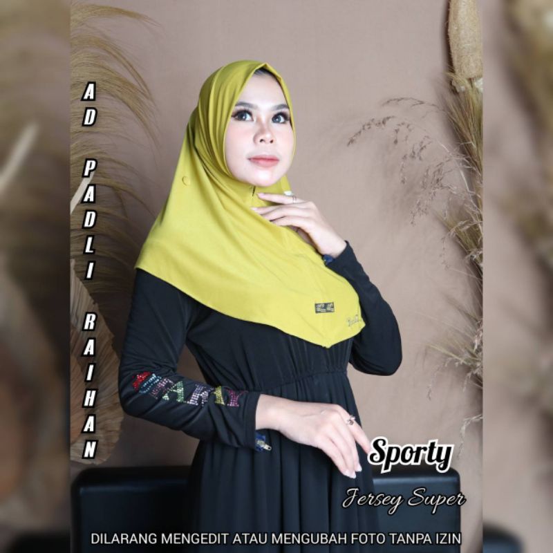 Jilbab sporty ori padli