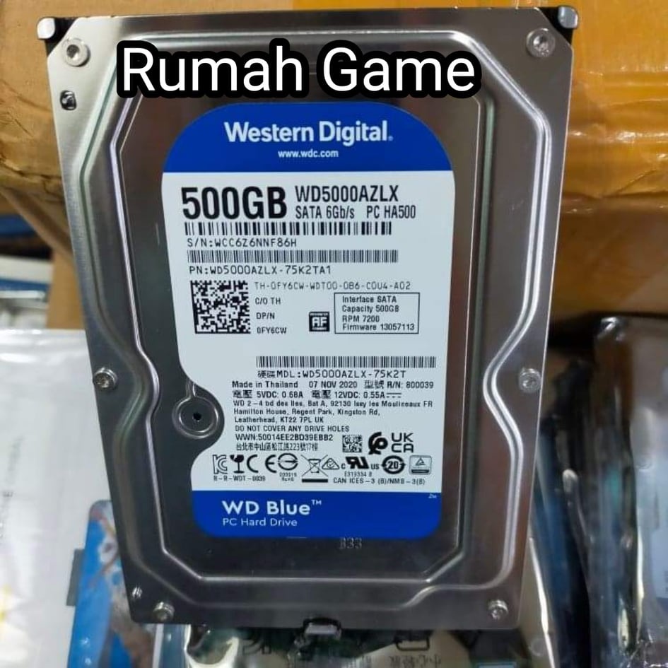 Hardisk Hdd Internal PC 3.5" 500GB SATA WD BLUE - 500GB HITACHI