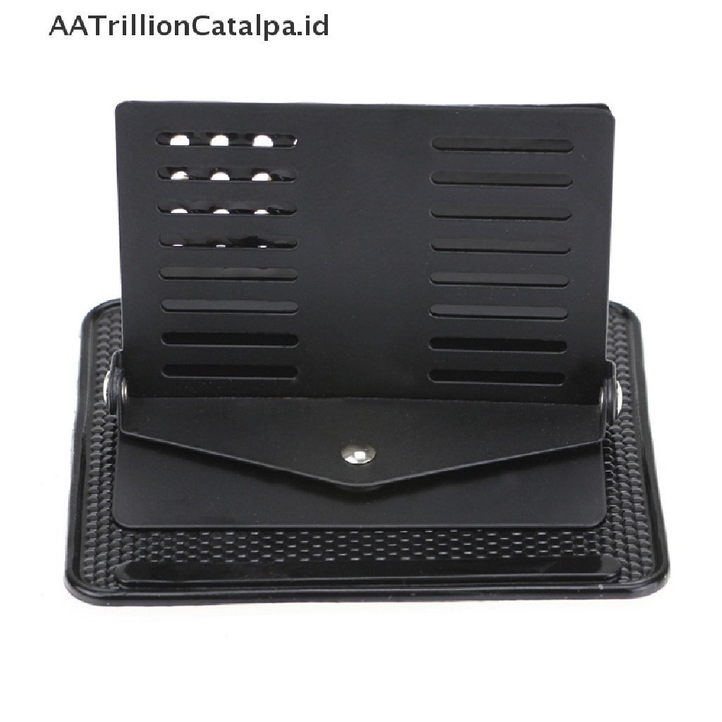 Aatrillioncatalpa Pad Holder Handphone Bahan Silikon Anti Slip Rotasi 360 Derajat Untuk Dashboard Mobil