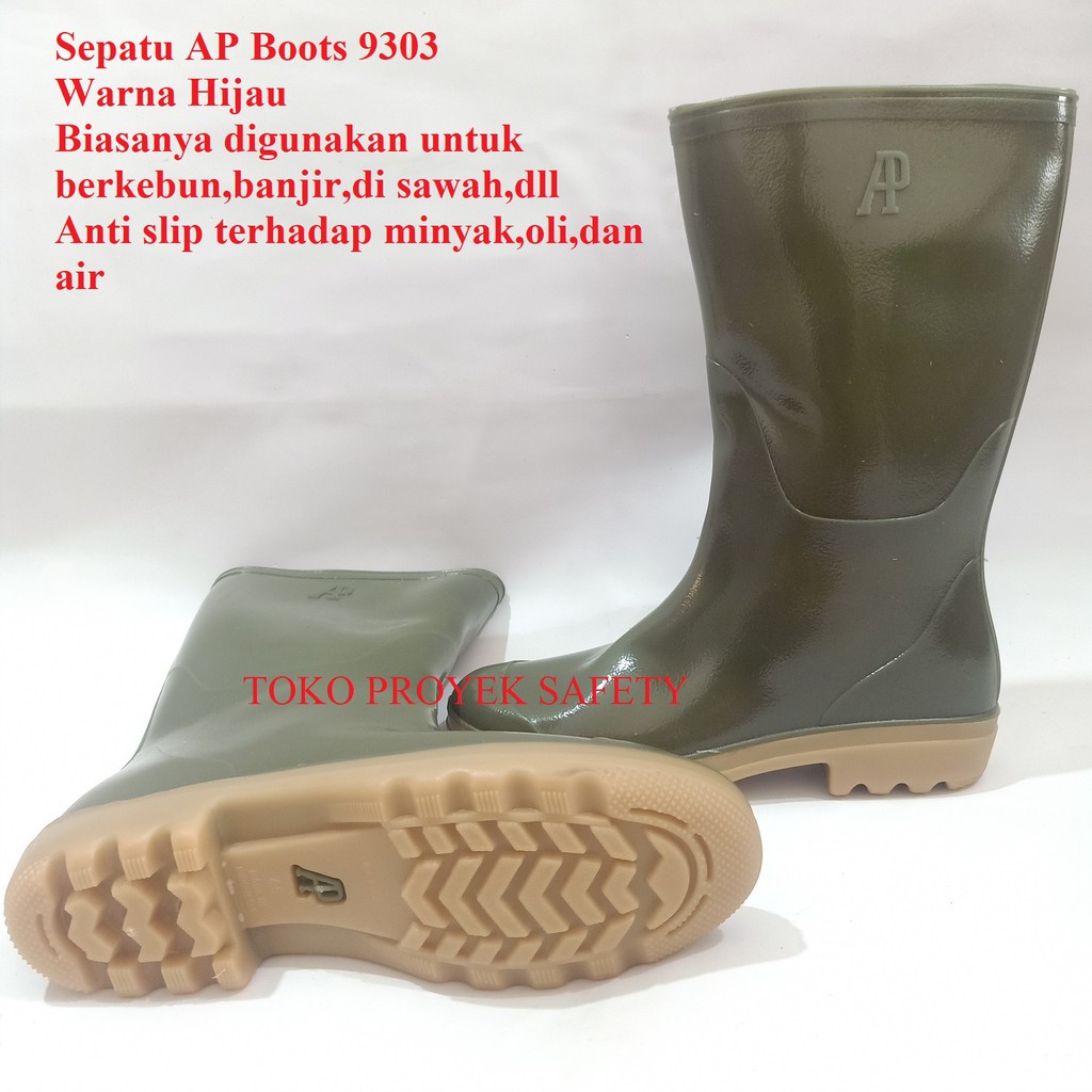 Sepatu AP Boots Jumbo Size / Sepatu AP Boots Big Size / AP Boots 9303 Jumbo Size / Boots Karet