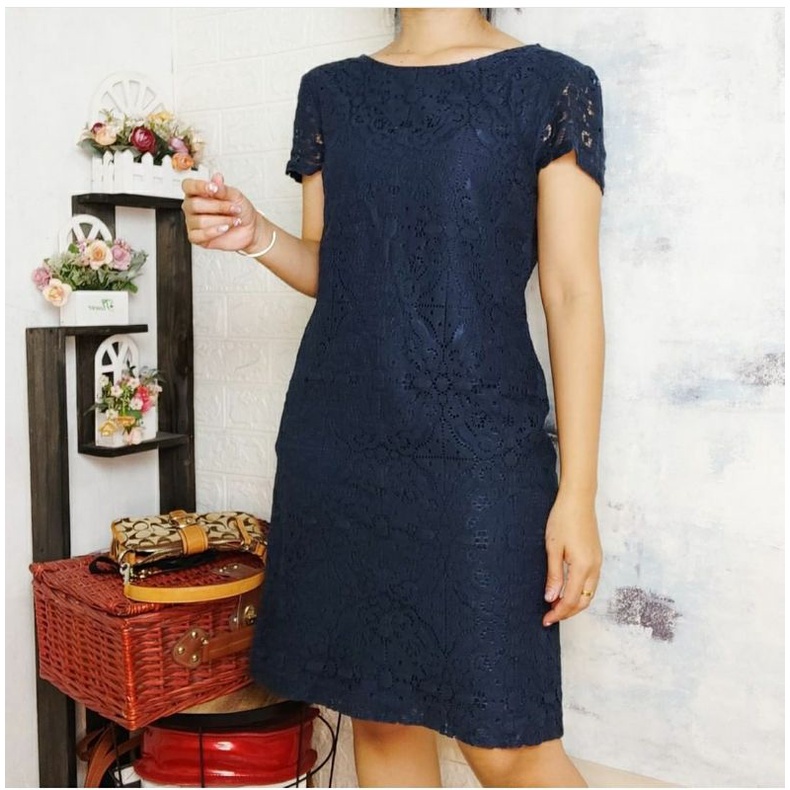Bana na Repu blic Brocade Navy Dress