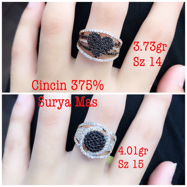 Cincin blackstone emas 375%