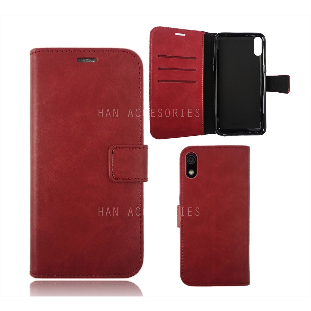 Xiaomi Redmi 7/7A/REDMI 8/8A PRO/9/9A Original Fashion Selular Flip Leather Case - Flip Cover