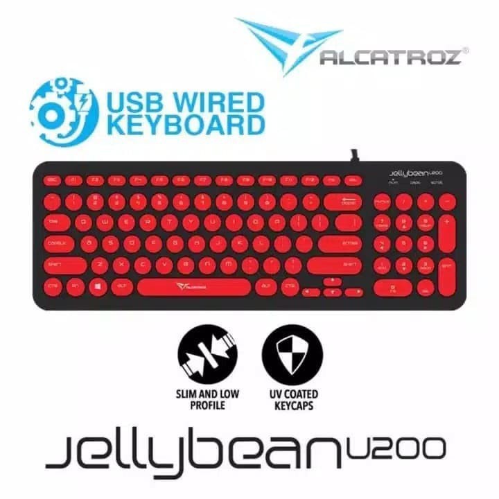 Alcatroz Keyboard Wired JellyBean U200 [ 2 Tahun Garansi Resmi ]