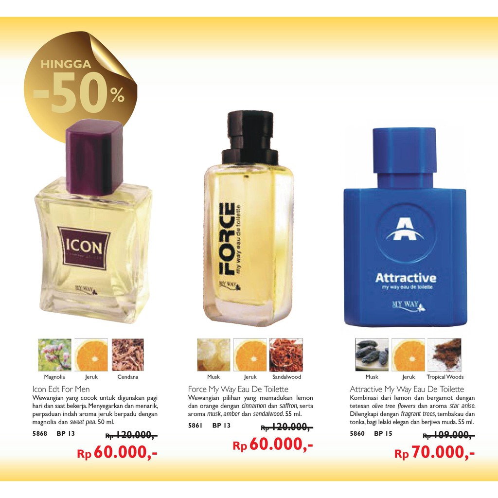 PARFUME/PARFUM/MINYAK WANGI IMPORT PRIA COWOK TAHAN LAMA 24 JAM EDT FOR MEN MY WAY