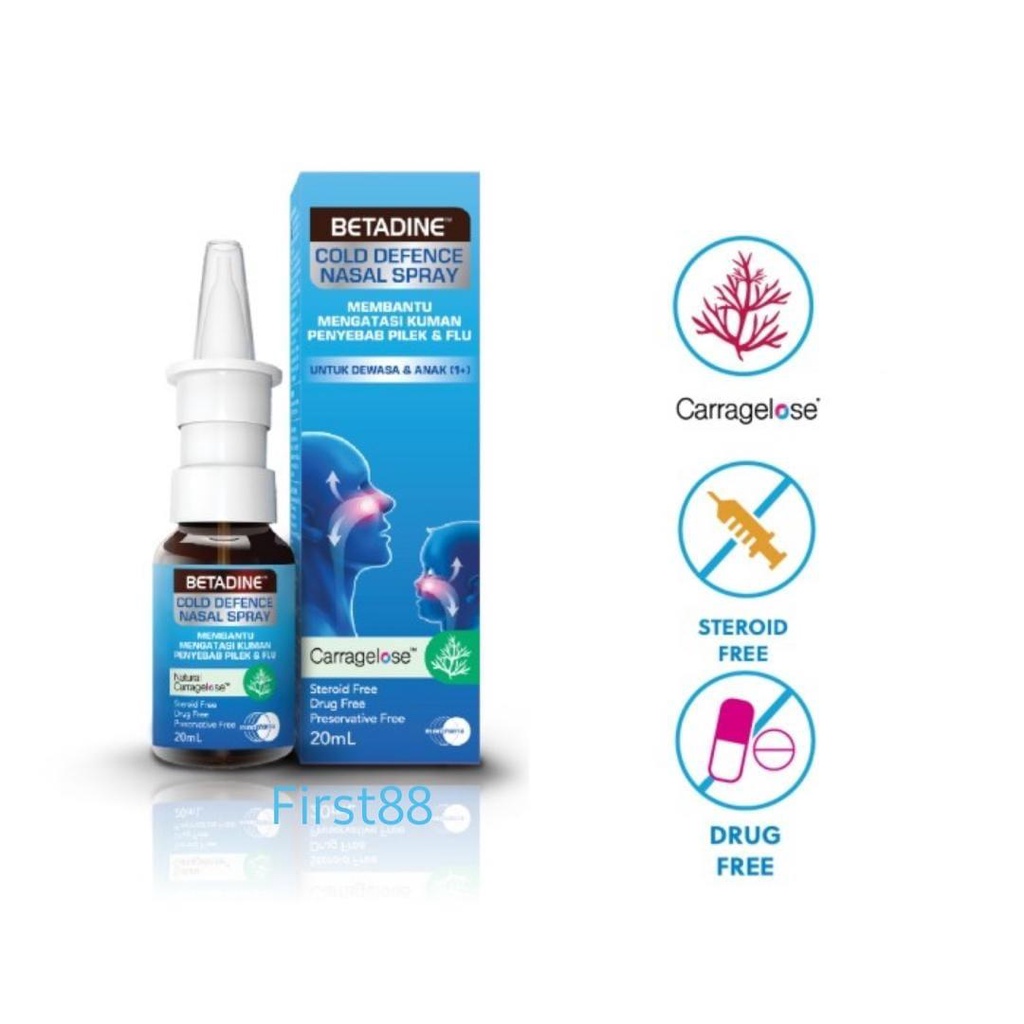 Betadine Cold Defense Nasal Spray - Obat Semprot Hidung 20ml